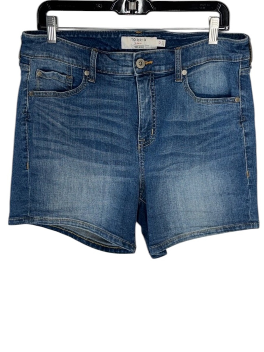 Torrid Backseat Bingo High Rise Denim Shorts